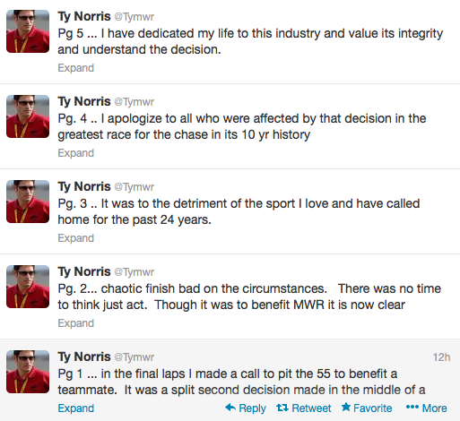 Ty Norris on Twitter